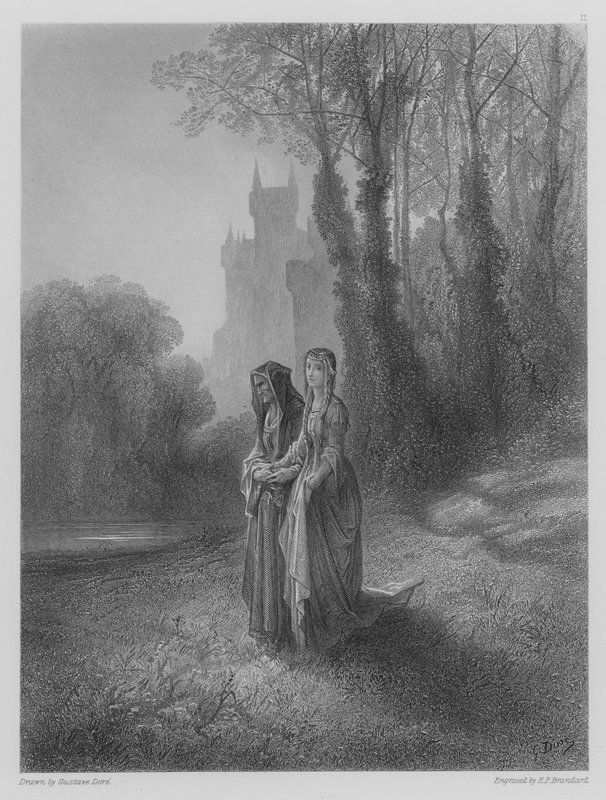 Enid i hrabina autorstwa Gustave after Dore