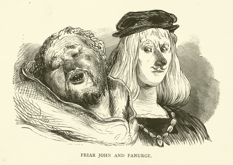 Ilustracja do dzieł Rabelais autorstwa Gustave after Dore