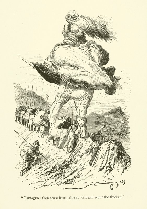 Ilustracja do dzieł Rabelais autorstwa Gustave after Dore