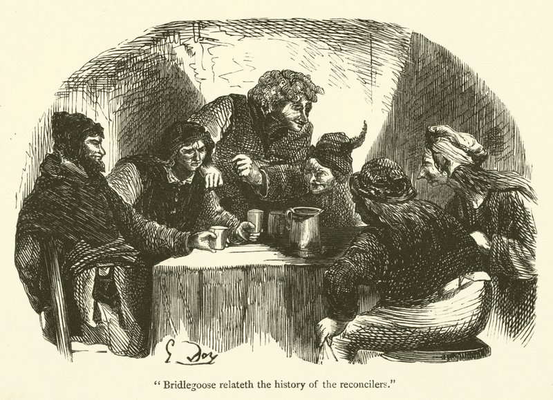 Ilustracja do dzieł Rabelais autorstwa Gustave after Dore
