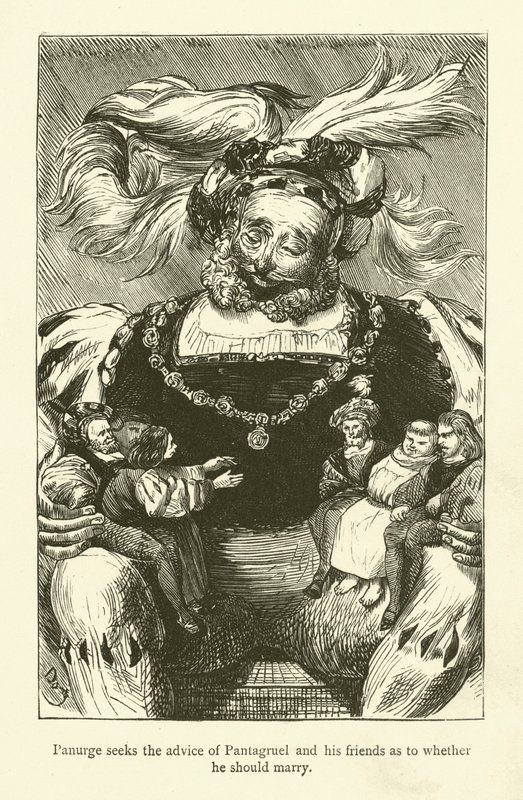 Ilustracja do dzieł Rabelais autorstwa Gustave after Dore