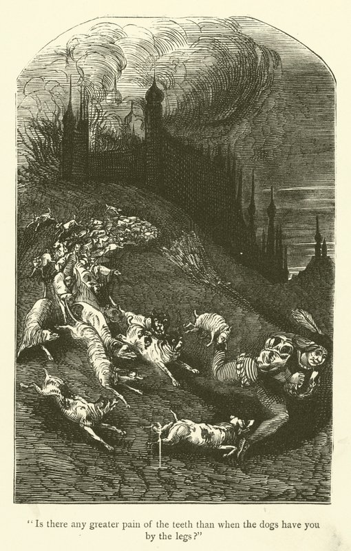Ilustracja do dzieł Rabelais autorstwa Gustave after Dore
