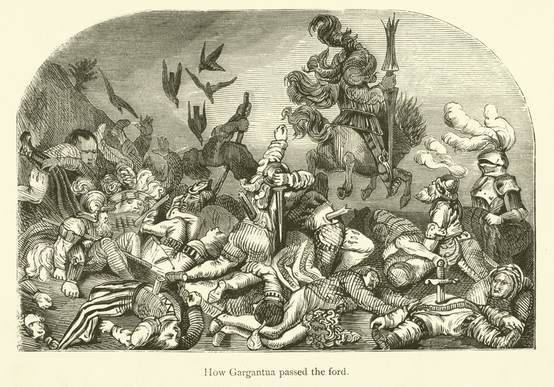Ilustracja do dzieł Rabelais autorstwa Gustave after Dore