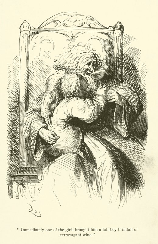 Ilustracja do dzieł Rabelais autorstwa Gustave after Dore