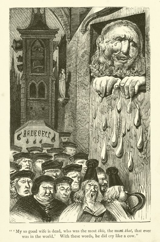 Ilustracja do dzieł Rabelais autorstwa Gustave after Dore