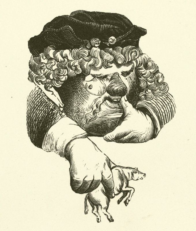 Ilustracja do dzieł Rabelais autorstwa Gustave after Dore