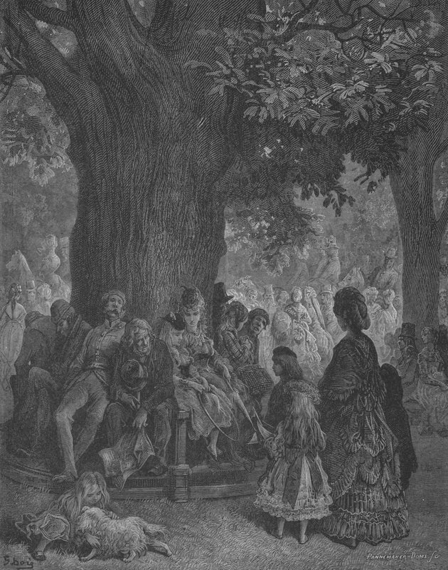 Olbrzymie drzewo w Kensington autorstwa Gustave after Dore