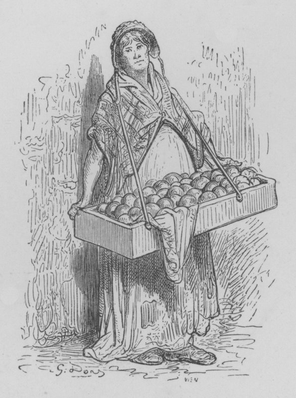 Kupiec DOranges autorstwa Gustave after Dore