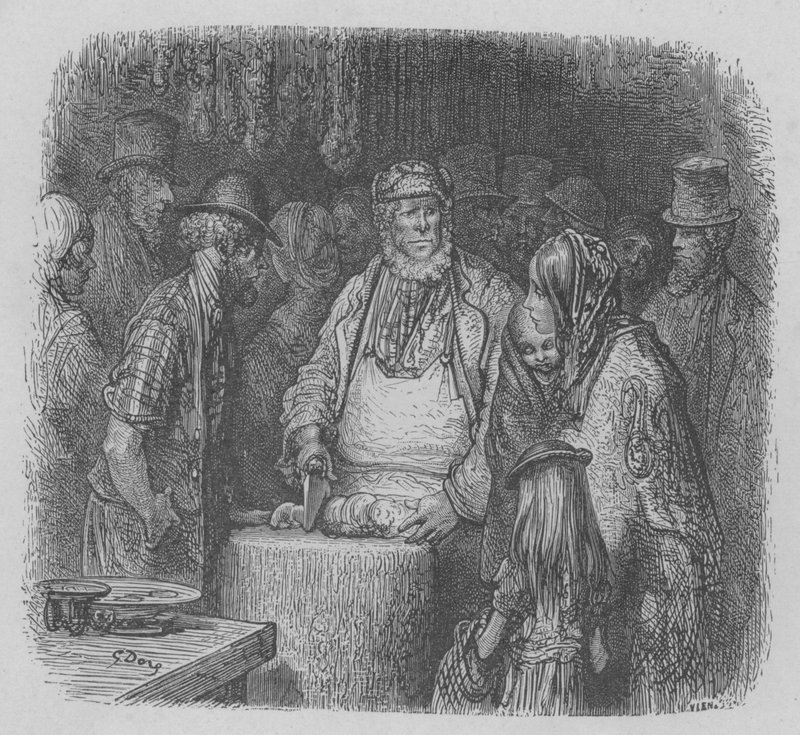 Rzeźnik w wykonywaniu swoich funkcji autorstwa Gustave after Dore