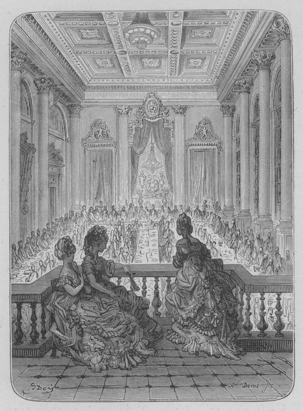 Kolacja w Orfevres autorstwa Gustave after Dore