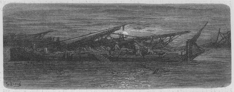Wieczór nad Tamizą, okolice Londynu autorstwa Gustave after Dore