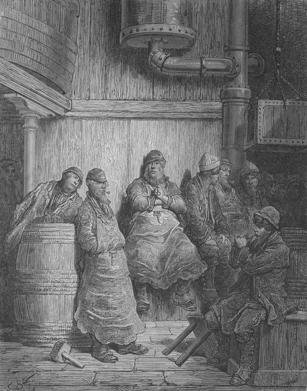 Piwowarzy w spoczynku autorstwa Gustave after Dore