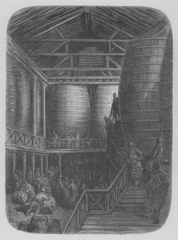 Duże beczki autorstwa Gustave after Dore