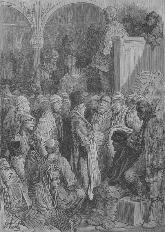 Wielkie kapelusze małych firm autorstwa Gustave after Dore