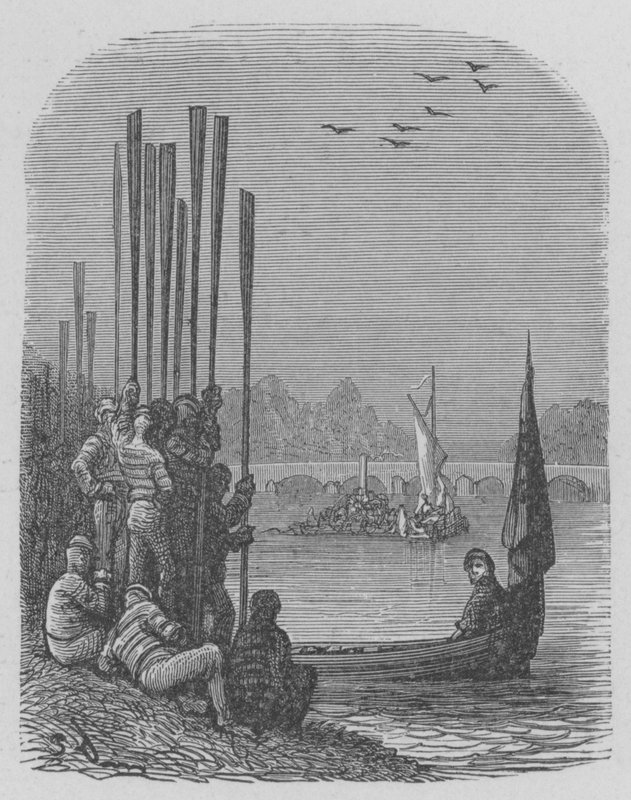 Regaty, czekanie autorstwa Gustave after Dore