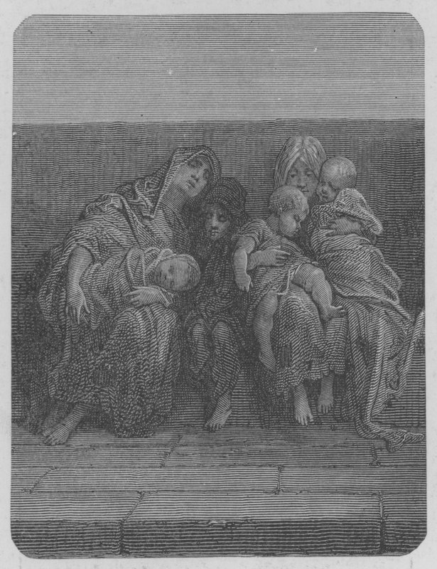 Matki i dzieci autorstwa Gustave after Dore