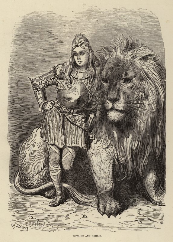 Mitaine i Oghris autorstwa Gustave after Dore