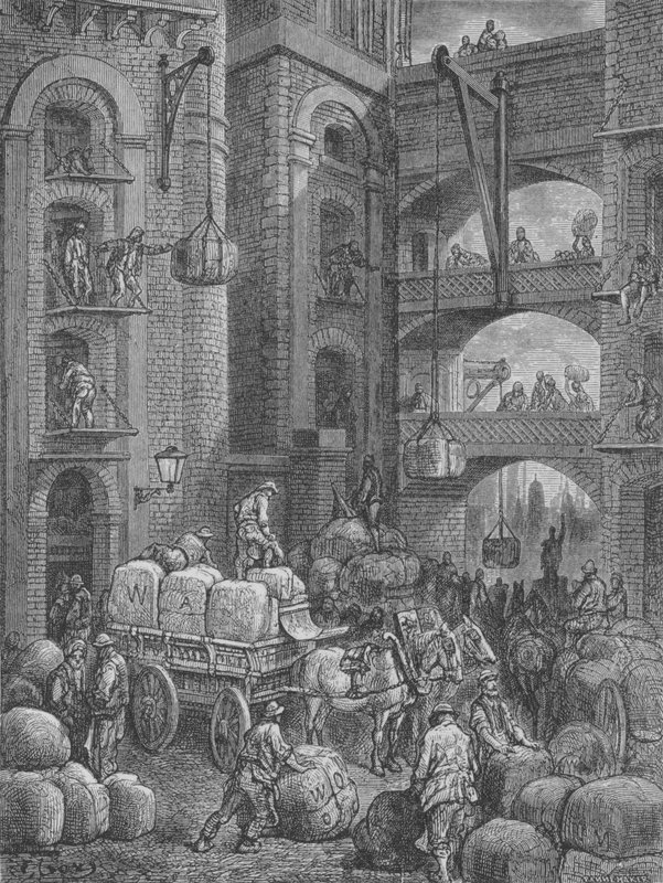 Ruch biznesowy autorstwa Gustave after Dore