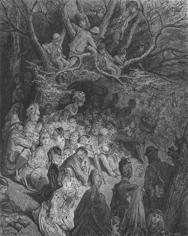Parter i raj autorstwa Gustave after Dore