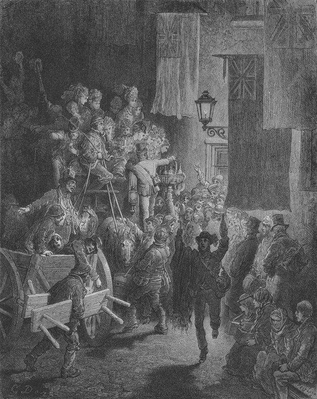 Powrót z Derby autorstwa Gustave after Dore