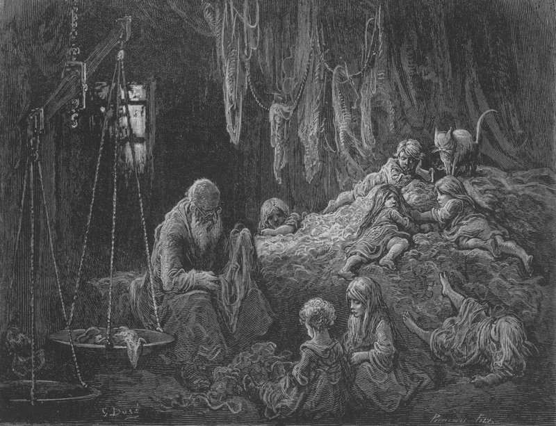 Scena wewnętrzna autorstwa Gustave after Dore