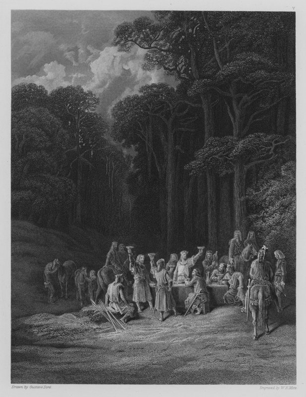 Rycerska karuzela autorstwa Gustave after Dore