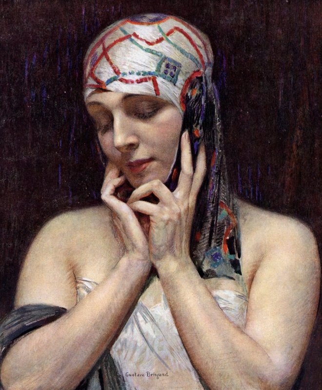 Medytacja (kolor lito) autorstwa Gustave Brisgand