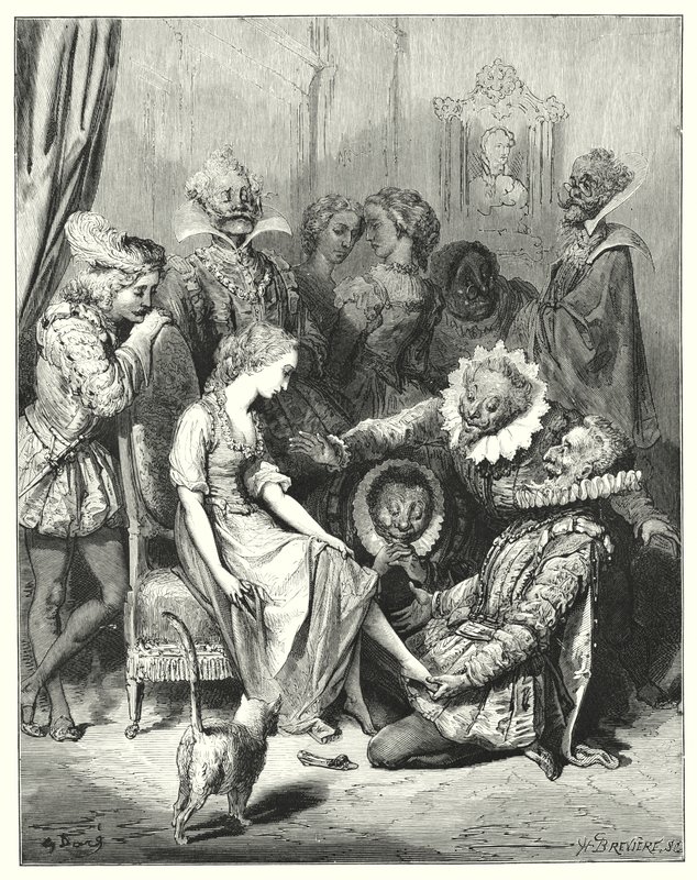 Centrillona; Kopciuszek (grawerunek) autorstwa Gustave Dore