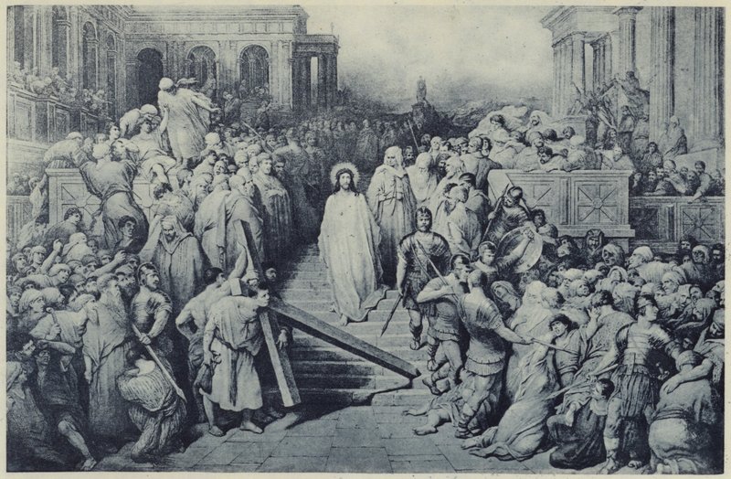 Chrystus opuszczający Pretorium (lito) autorstwa Gustave Dore