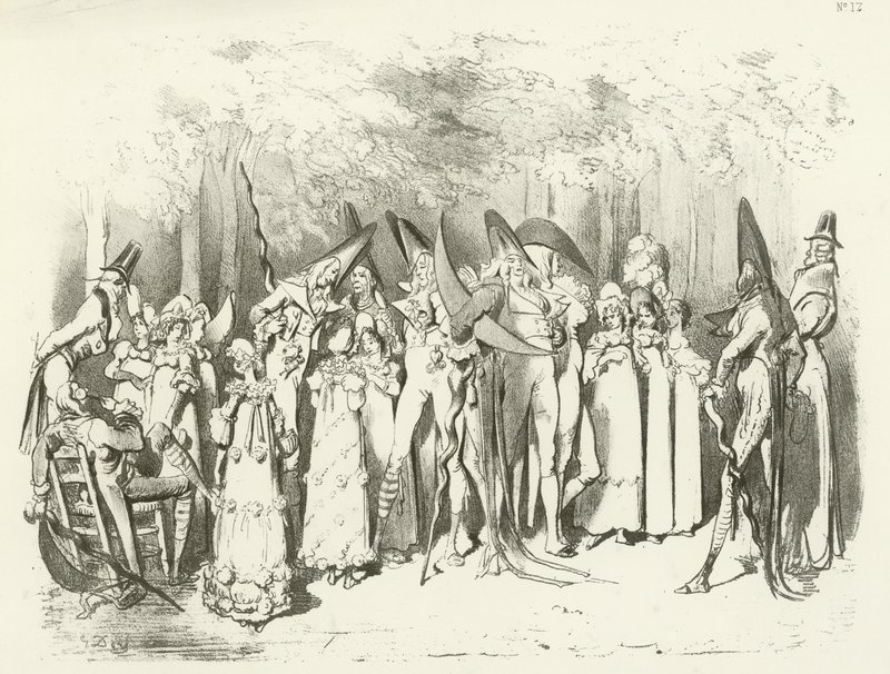 Mody pod katalogiem 1798. Incroyables (wklęsłodruk) autorstwa Gustave Dore