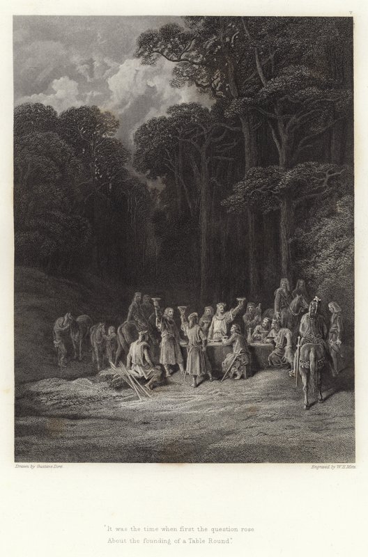 Ilustracja do Vivien autorstwa Alfreda Tennysona autorstwa Gustave Dore
