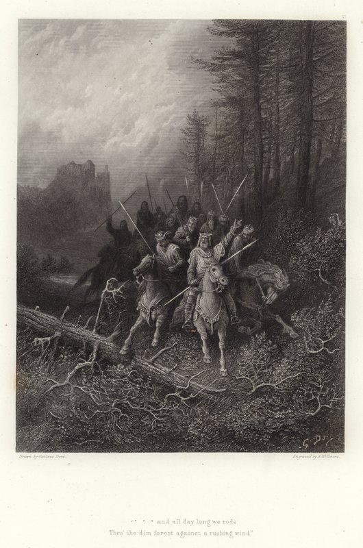 Ilustracja do Vivien autorstwa Alfreda Tennysona autorstwa Gustave Dore