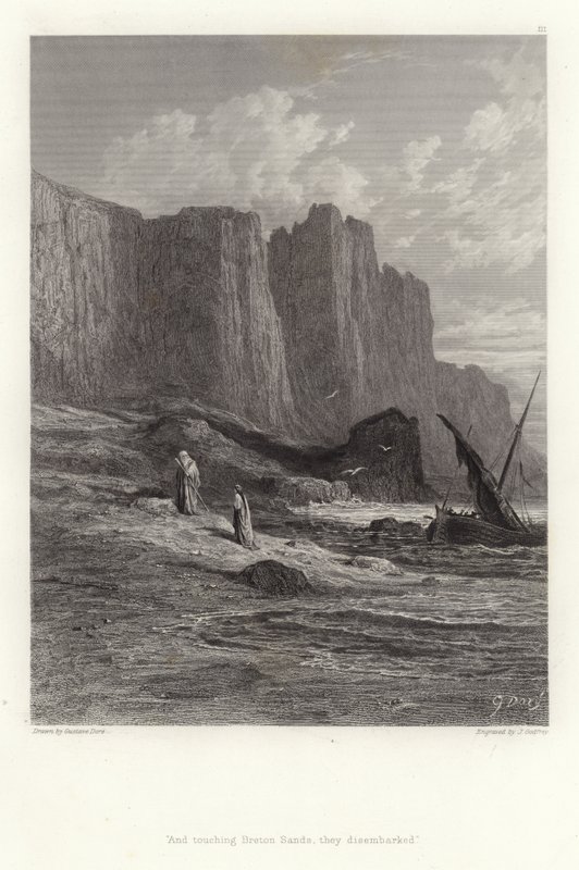 Ilustracja do Vivien autorstwa Alfreda Tennysona autorstwa Gustave Dore