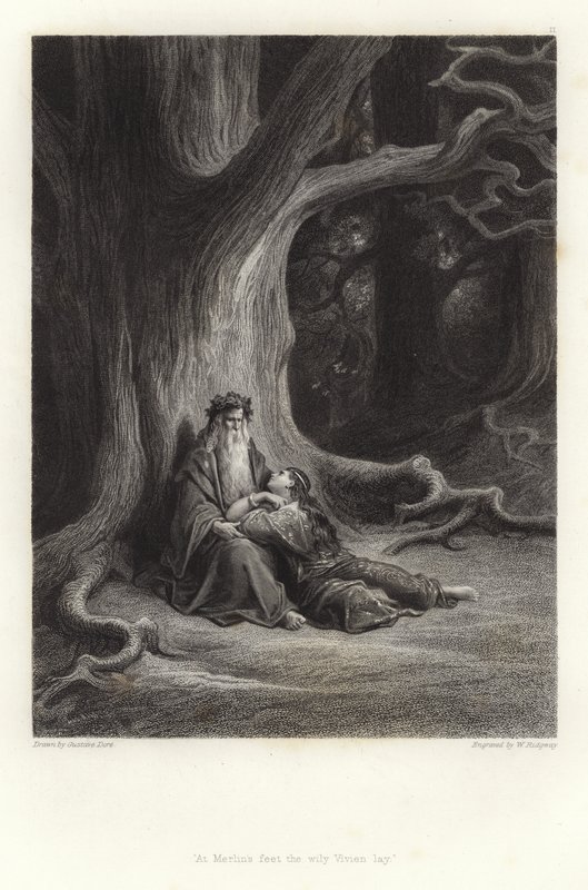 Ilustracja do Vivien autorstwa Alfreda Tennysona autorstwa Gustave Dore