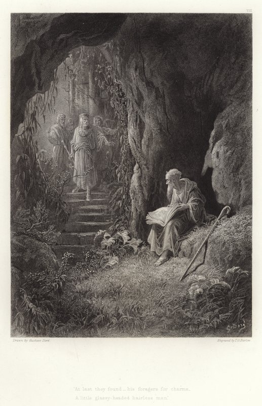 Ilustracja do Vivien autorstwa Alfreda Tennysona autorstwa Gustave Dore