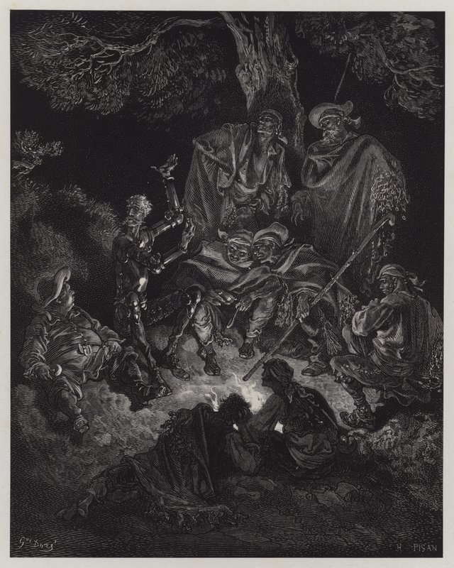 Ilustracja z Don Kichota z Manczy autorstwa Gustave Dore