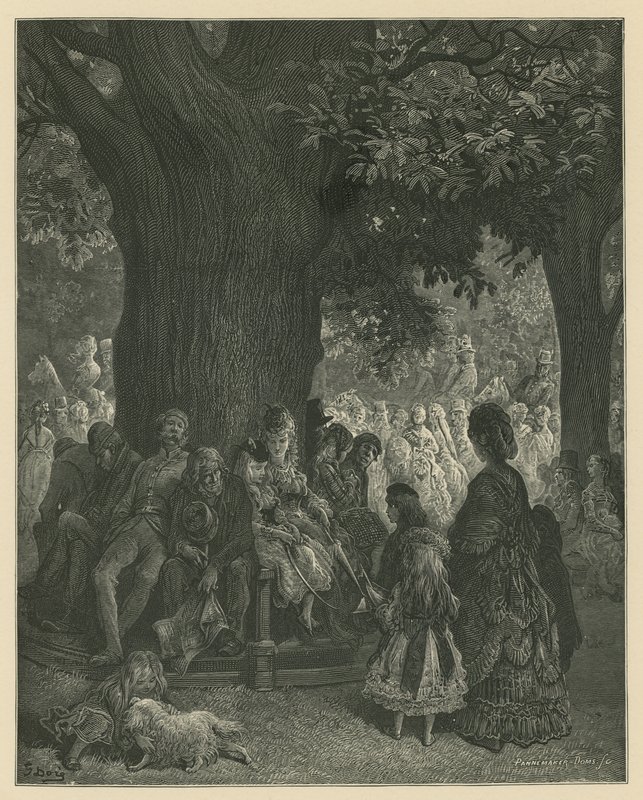 Kensington Gardens, Londyn autorstwa Gustave Dore