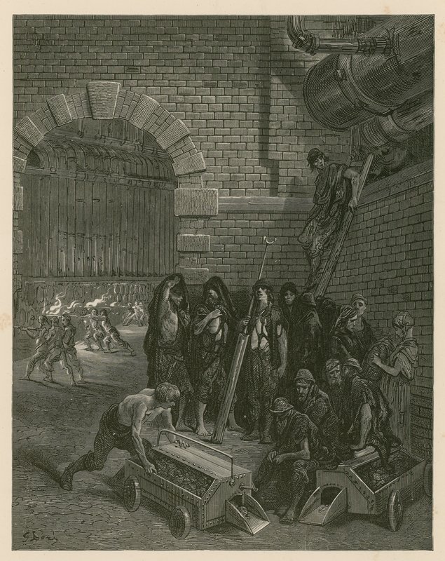 Gazownia Lambeth, Londyn autorstwa Gustave Dore
