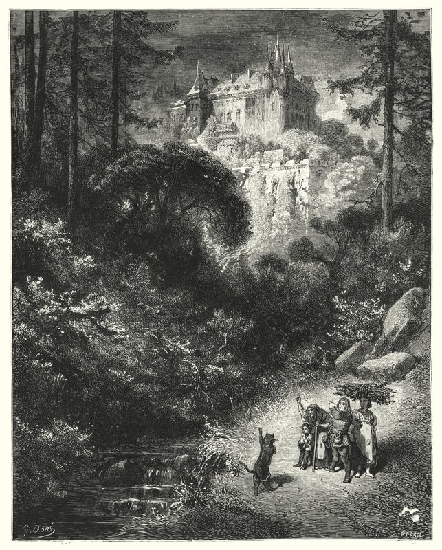 Mistrz Kot lub Kot w Butach; Kot w butach autorstwa Gustave Dore