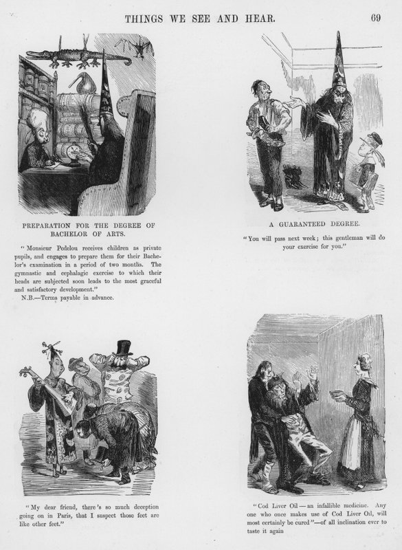 Szkice humorystyczne i groteskowe Gustave Dore (grafika) autorstwa Gustave Dore