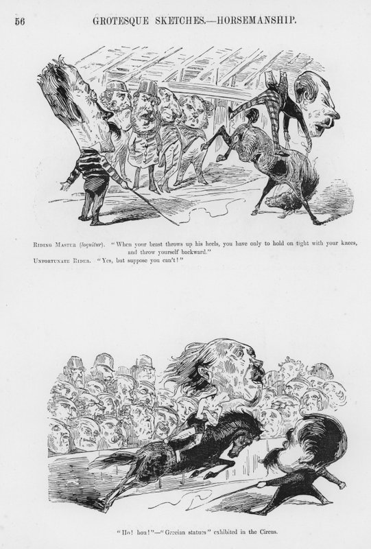 Szkice humorystyczne i groteskowe Gustave Dore (grafika) autorstwa Gustave Dore