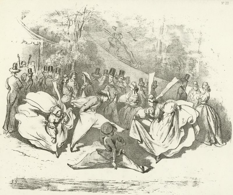 Dziesięć lat później lub zmiana mody 1840 (grawiura) autorstwa Gustave Dore