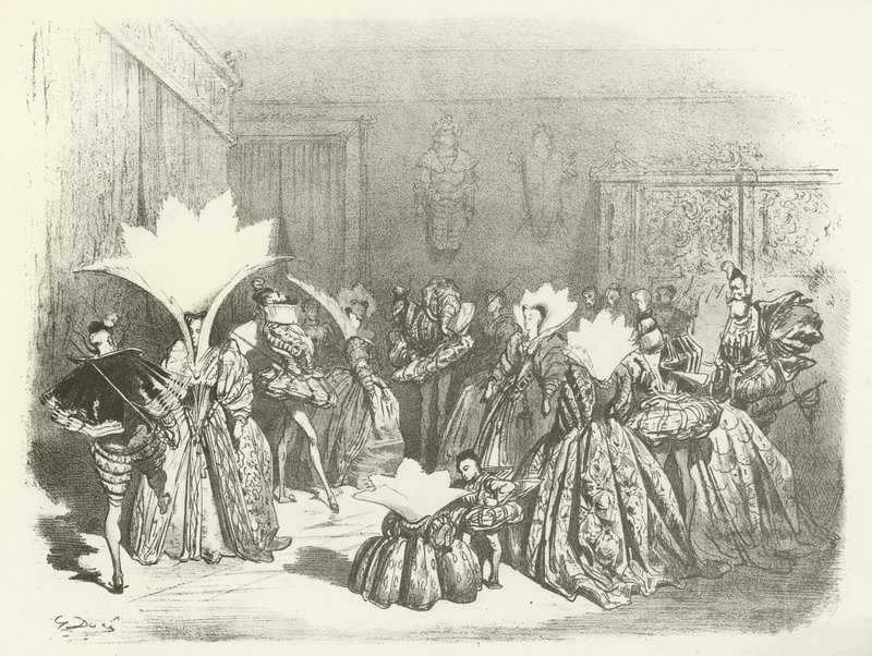 Kula Jig-A za panowania Henryka III (grawiura) autorstwa Gustave Dore