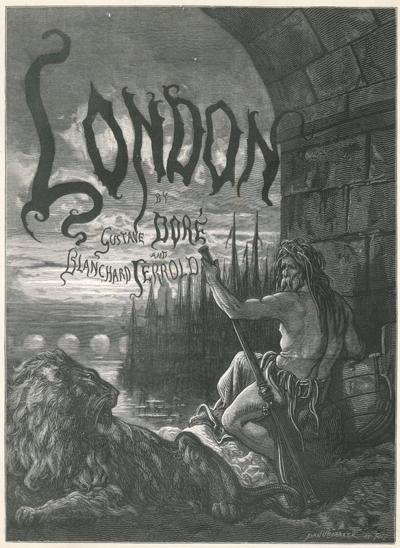Strona tytułowa dla Londynu autorstwa Gustave Dore
