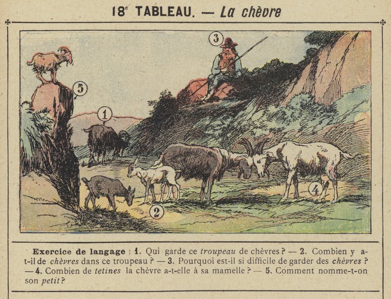 La chevre (kolor lito) autorstwa Gustave Fraipont