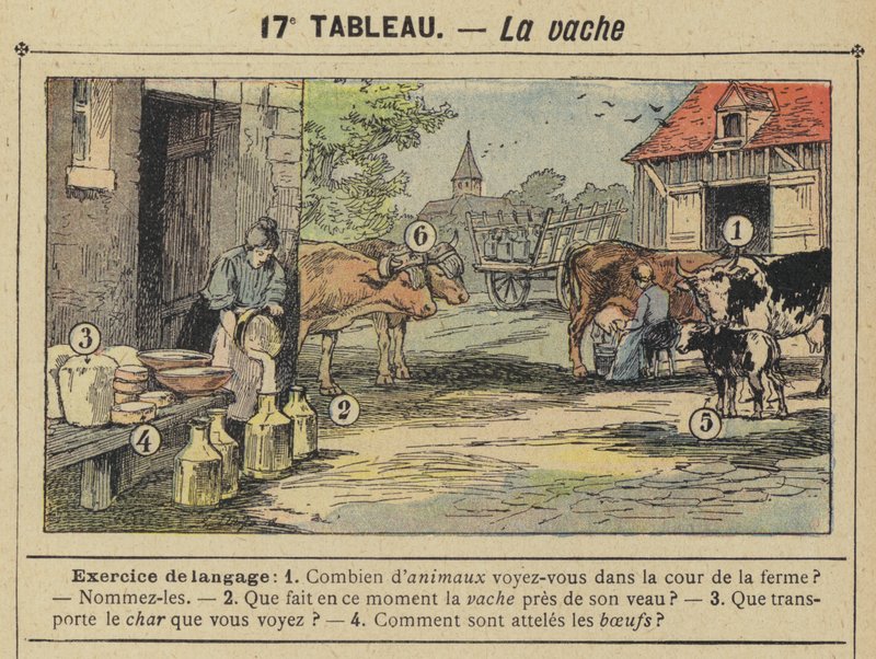 La vache (członkowie kolorowi) autorstwa Gustave Fraipont