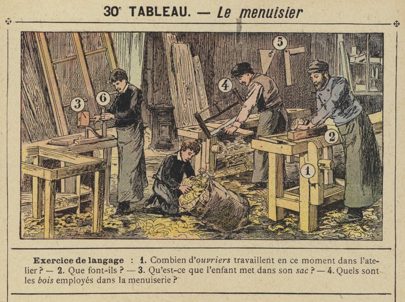 Stolarz (kolor lito) autorstwa Gustave Fraipont
