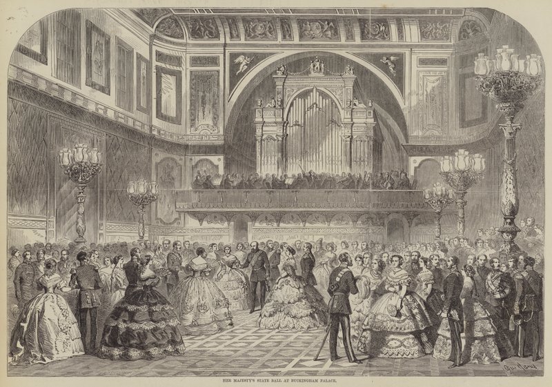 Bal Stanowy Jej Królewskiej Mości w Pałacu Buckingham autorstwa Gustave Janet