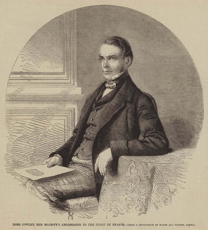 Lord Cowley, ambasador Jej Królewskiej Mości na Dworze Francji autorstwa Gustave Janet