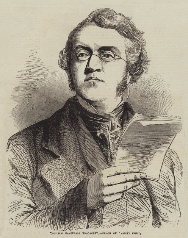 William Makepeace Thackeray, autor Vanity Fair autorstwa Gustave Janet
